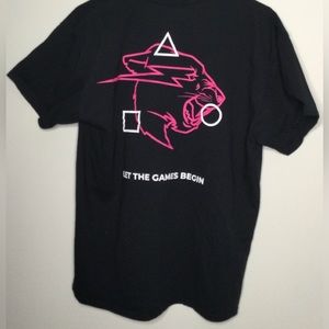 Mr. Beast Game “Let the Games Begin” Unisex Shirt Black Size Large New
